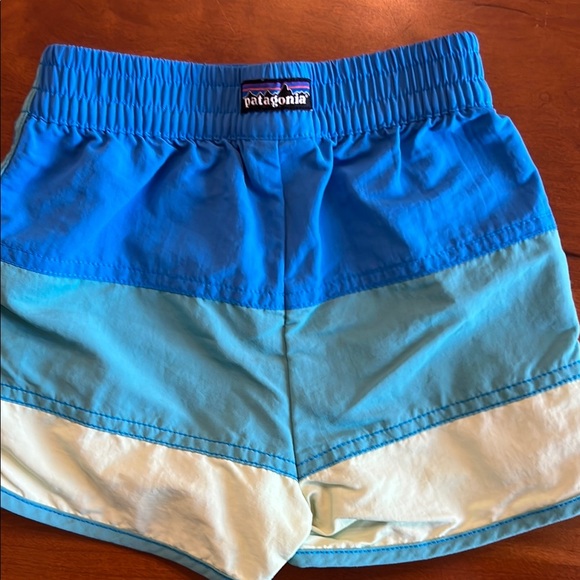 Patagonia Blue and White Baby Board Shorts - Picture 3 of 3